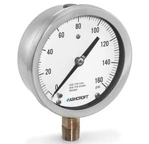 Details about   Ashcroft 4 1/2" Dial 1/2" NPTB Compound Vacuum General Service Pressure Gauge 